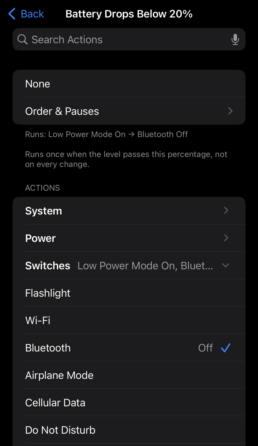 Switches: toggle, turn on or turn off